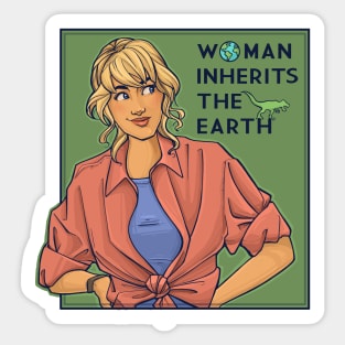 Woman Inherits the Earth Sticker